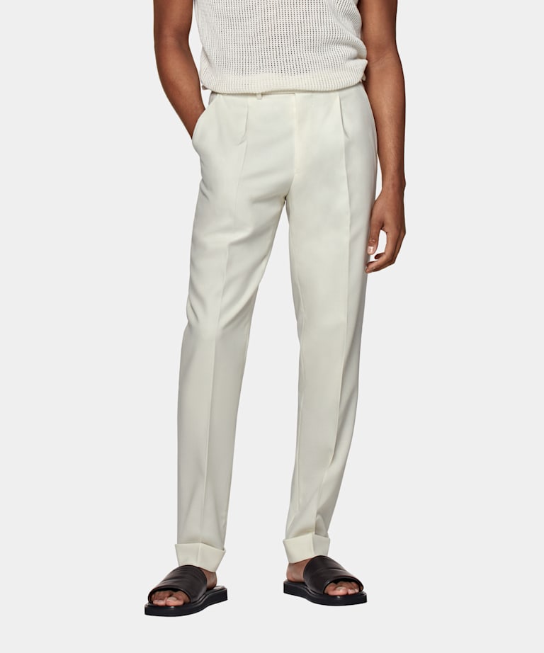 Off-White Pleated Vigo Trousers