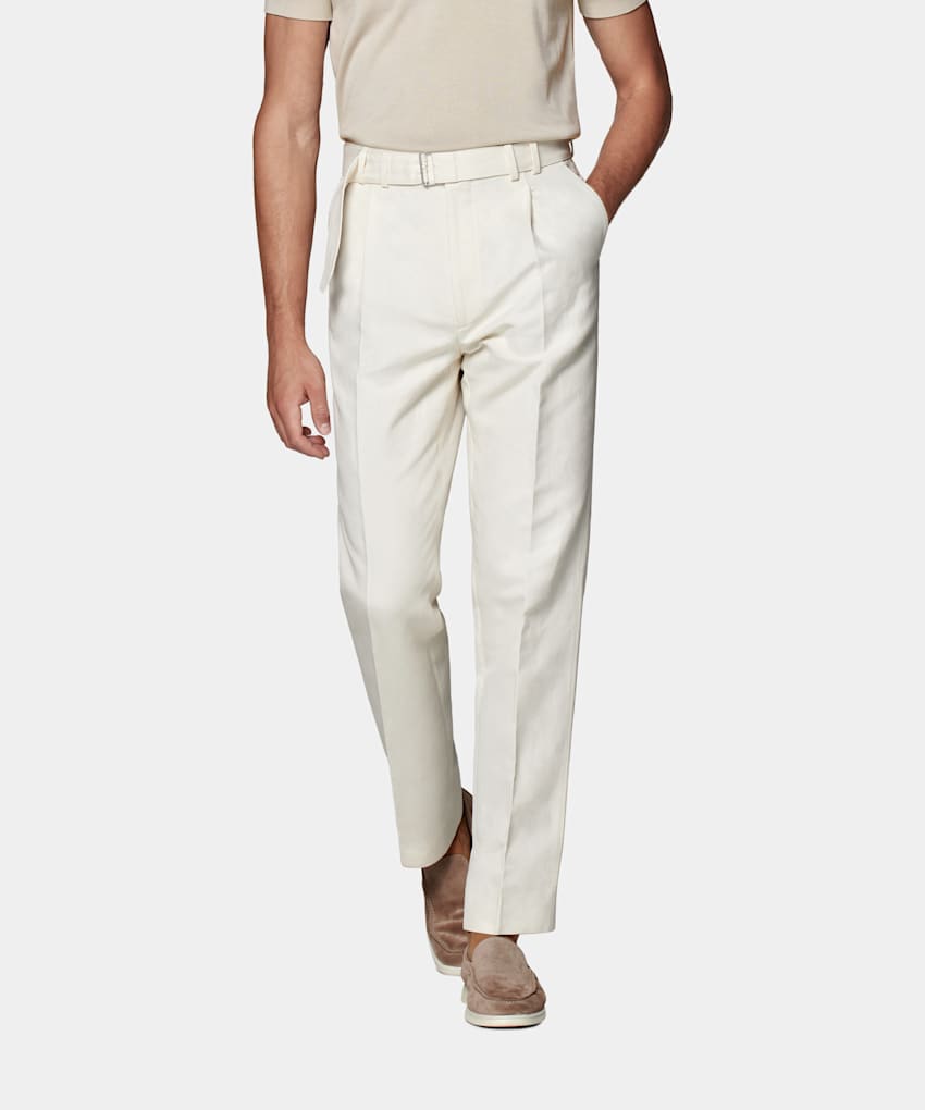 White Linen Gurkha Trousers – Grand Le Mar-hangkhonggiare.com.vn