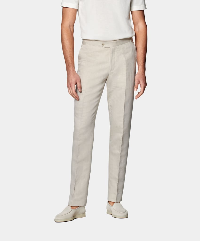 Sand Slim Leg Straight Pants
