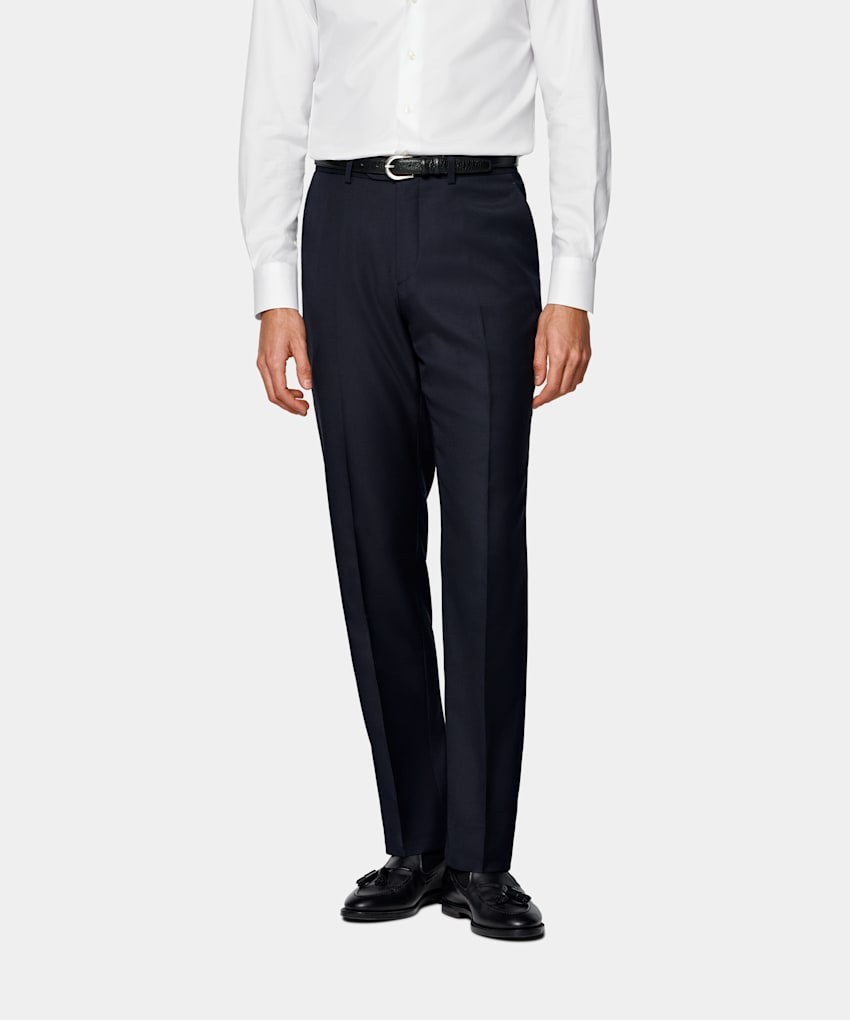 SUITSUPPLY All season Pure Schurwolle by Reda, Italien Perennial Anzughose navy Slim Leg Straight