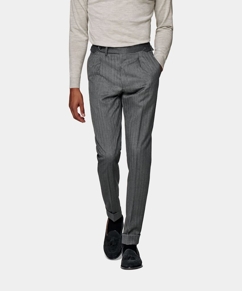 Buy Dark Grey Trousers & Pants for Men by SIMON CARTER Online | Ajio.com-vachngandaiphat.com.vn