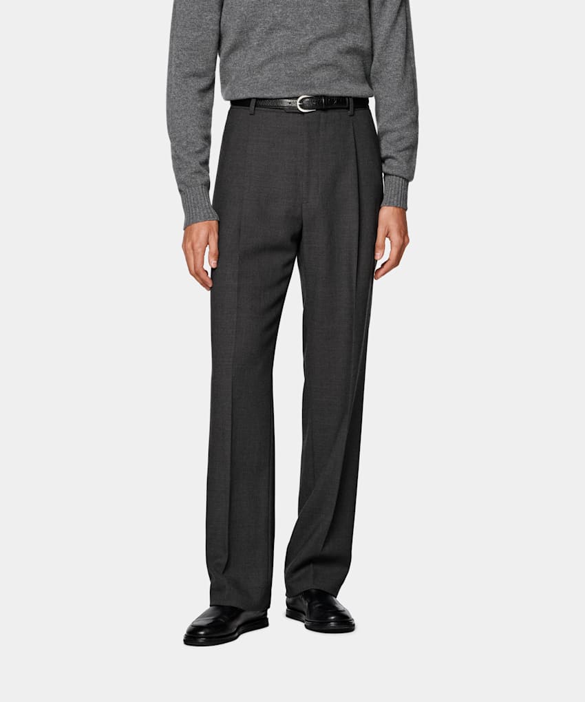 スーツ BEVAN UP wide dark gray slacks スーツ BEVAN UP wide dark gray slacks スーツ BEVAN UP wide