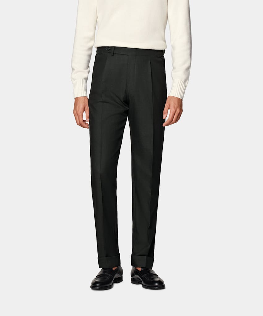 パンツ Wool Tropical Tapered Slacks Pants 4 Grey tropical wool trousers with drawstring waist | Marni