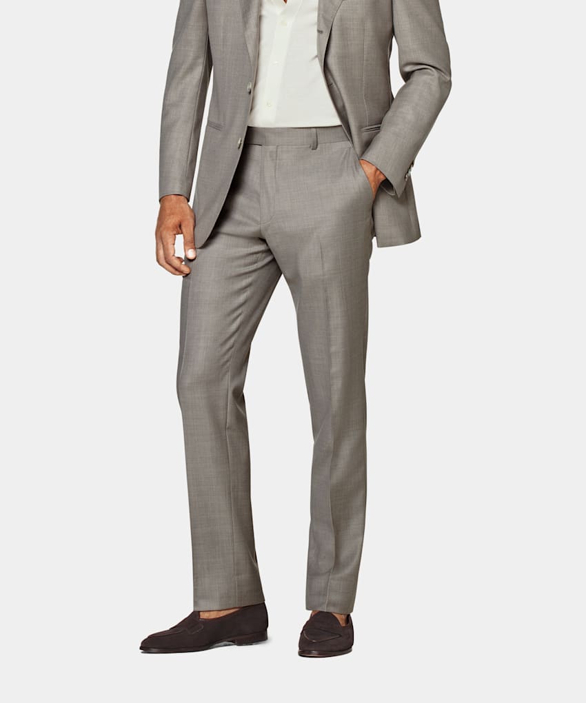 SUITSUPPLY Pure S110's Wool by Vitale Barberis Canonico, Italy Sand Milano Trousers