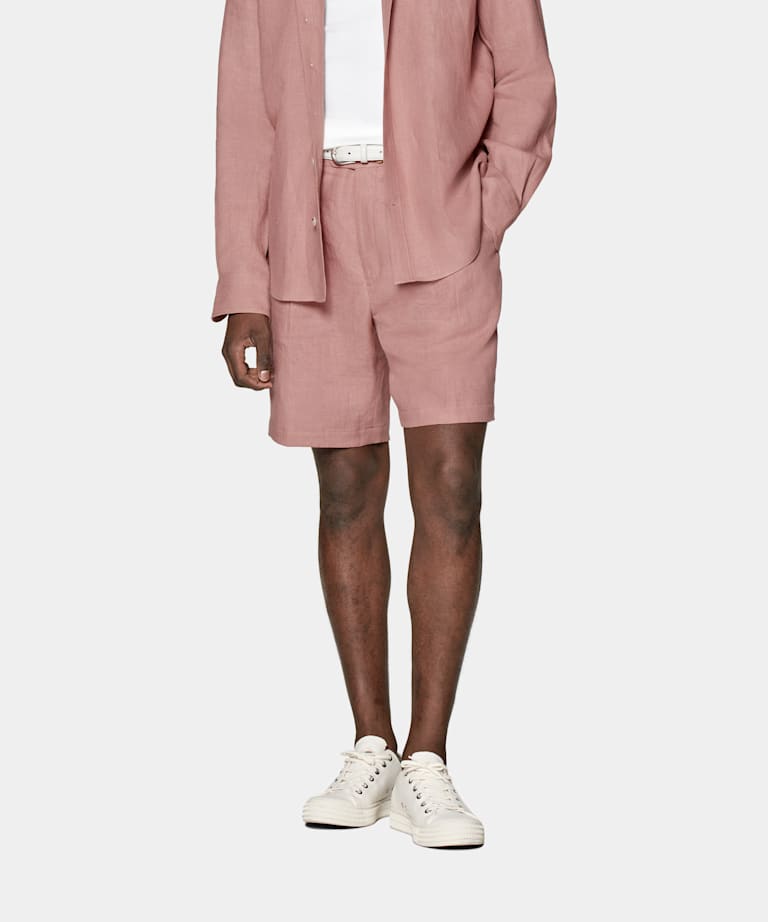 Pantalones cortos Firenze rosa claro