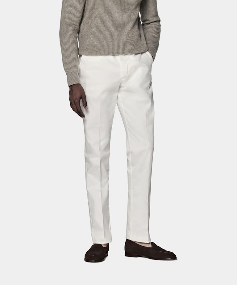 Off-White Slim Leg Straight Chinos