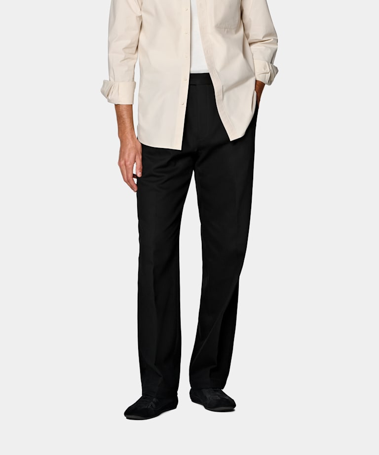 Black Wide Leg Trousers