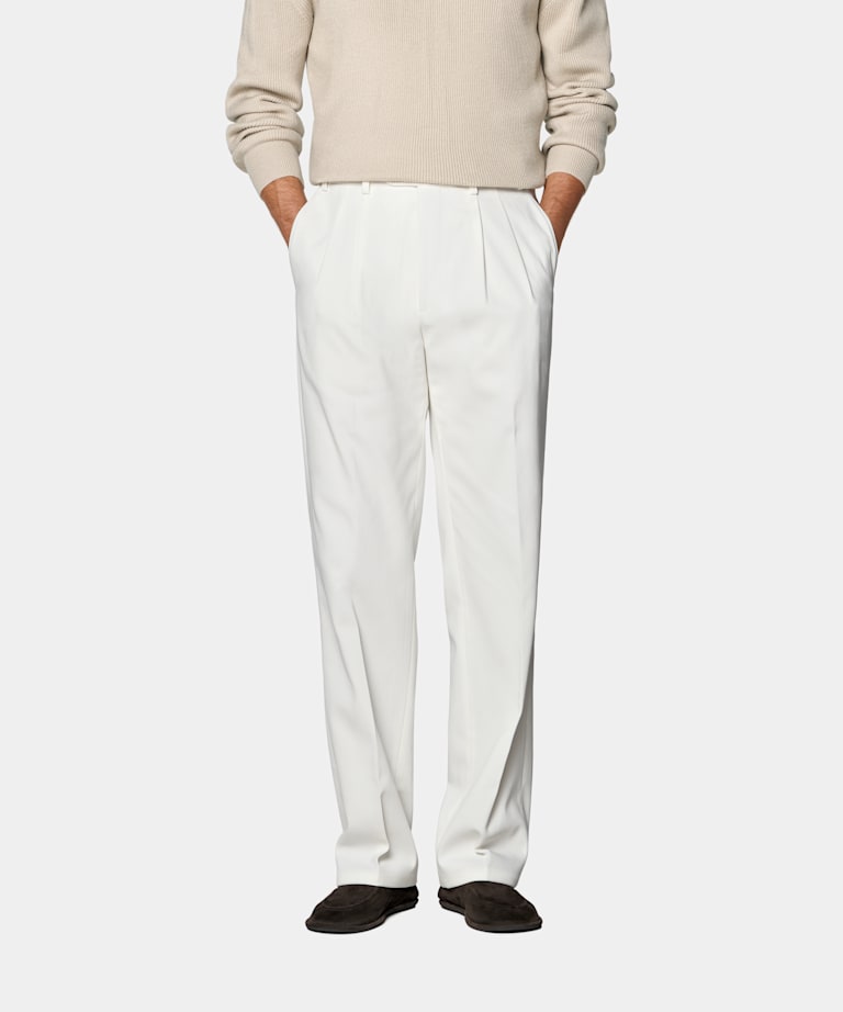 Off-White Wide Leg Trousers