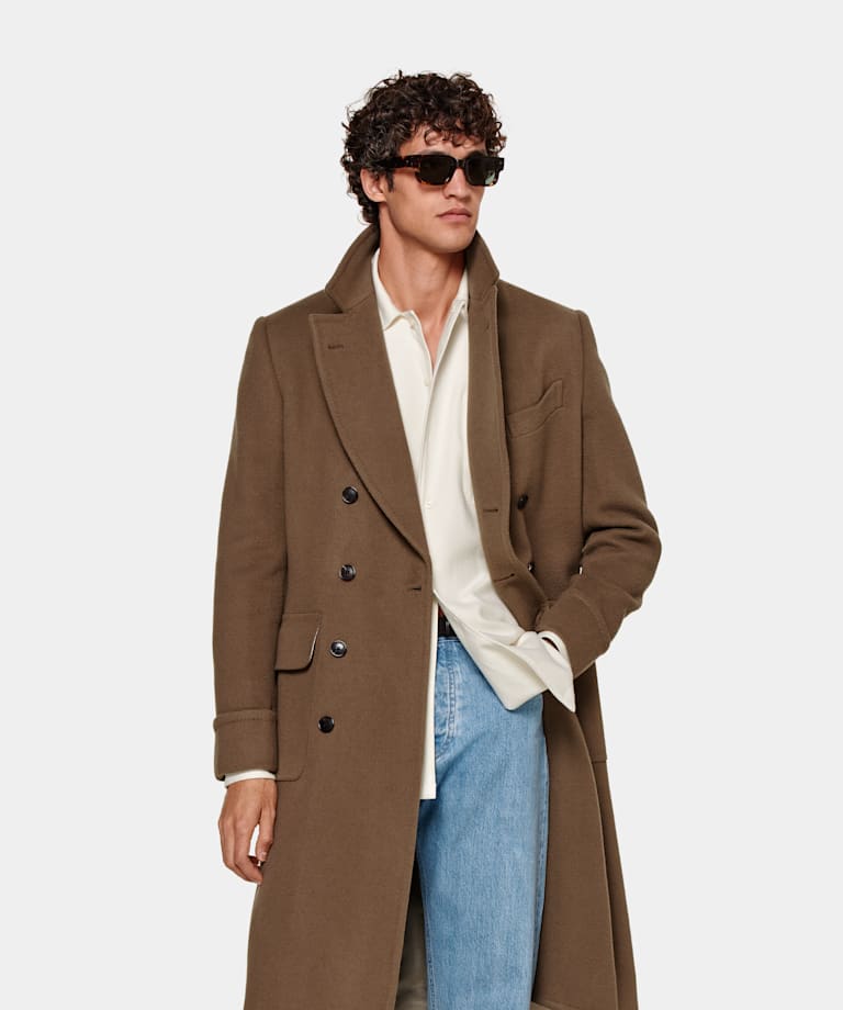 Mid Brown Polo Coat