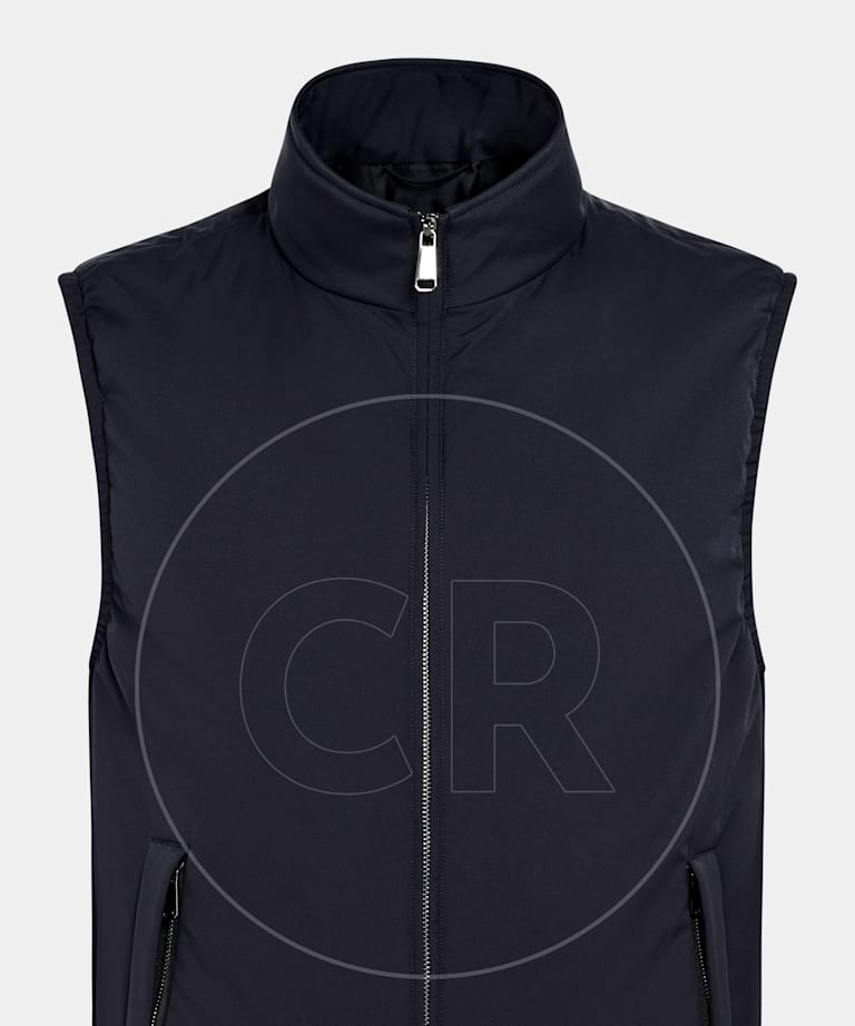 Navy Light Padded Zip Vest