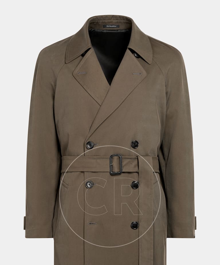 Mid Green Trench Coat