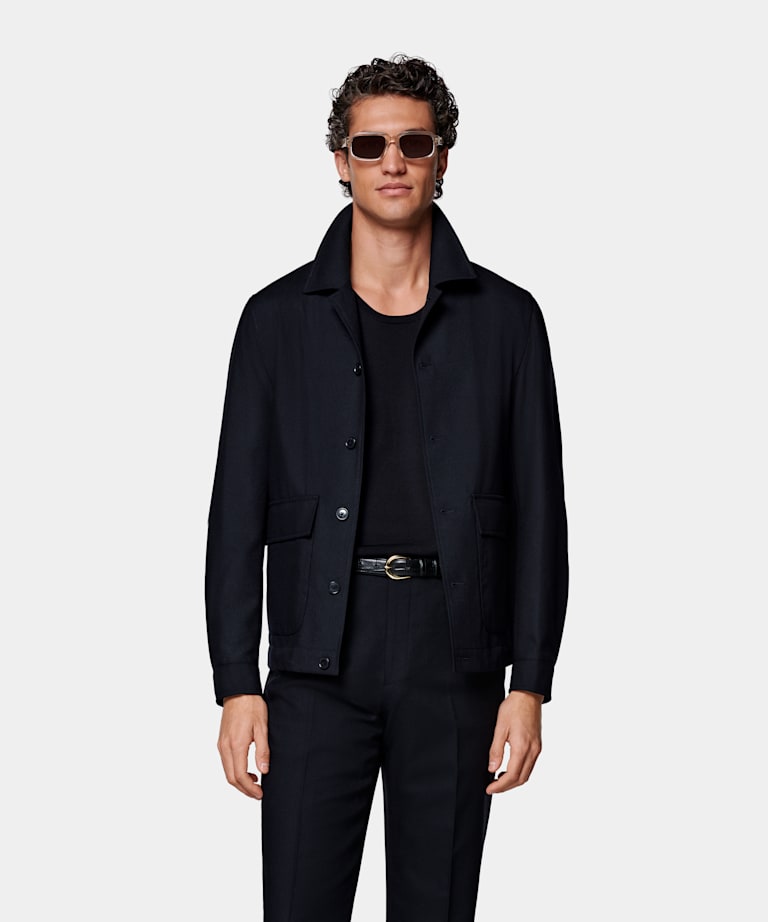 Navy Bomber Jacket