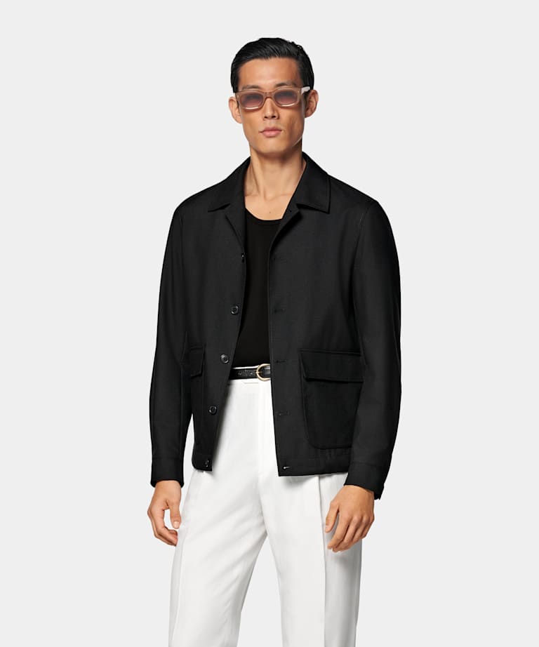 Black Bomber Jacket