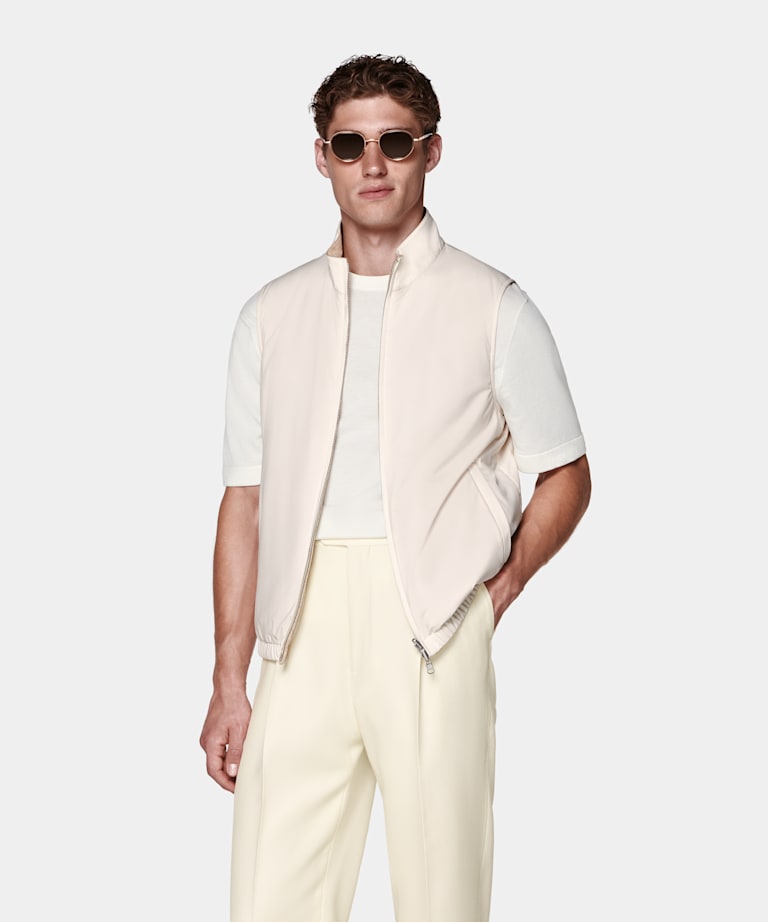 Off-White Reversible Zip Vest