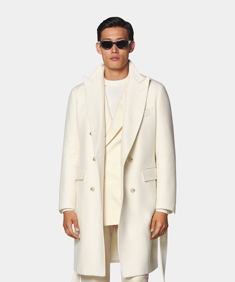 Off-White Belted Overcoat