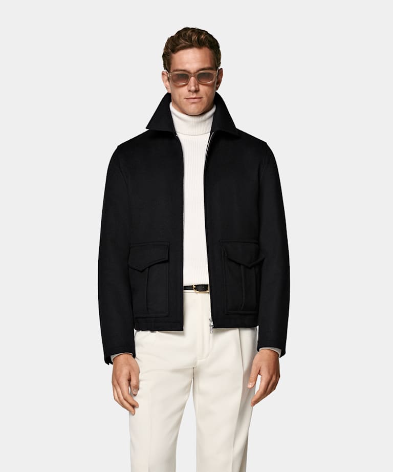 Black Bomber Jacket