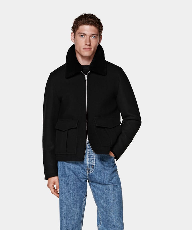 Black Bomber Jacket