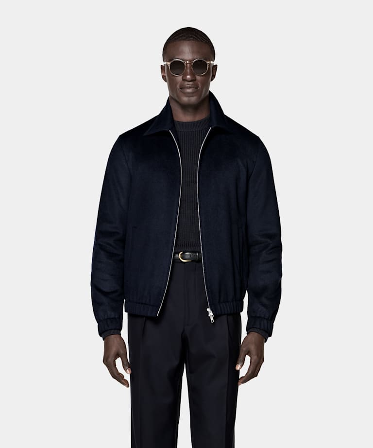 Navy Bomber Jacket