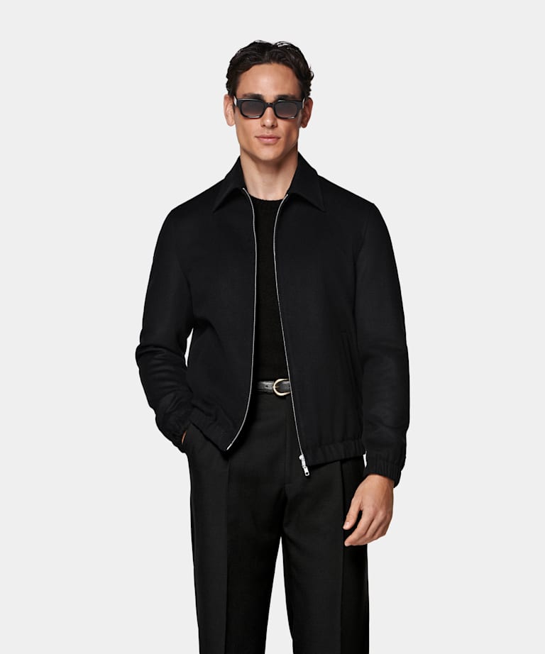 Black Bomber Jacket
