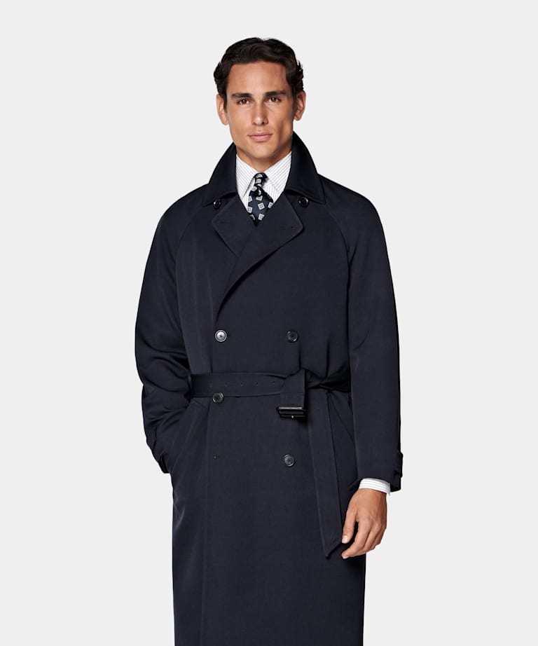 Navy Trench Coat