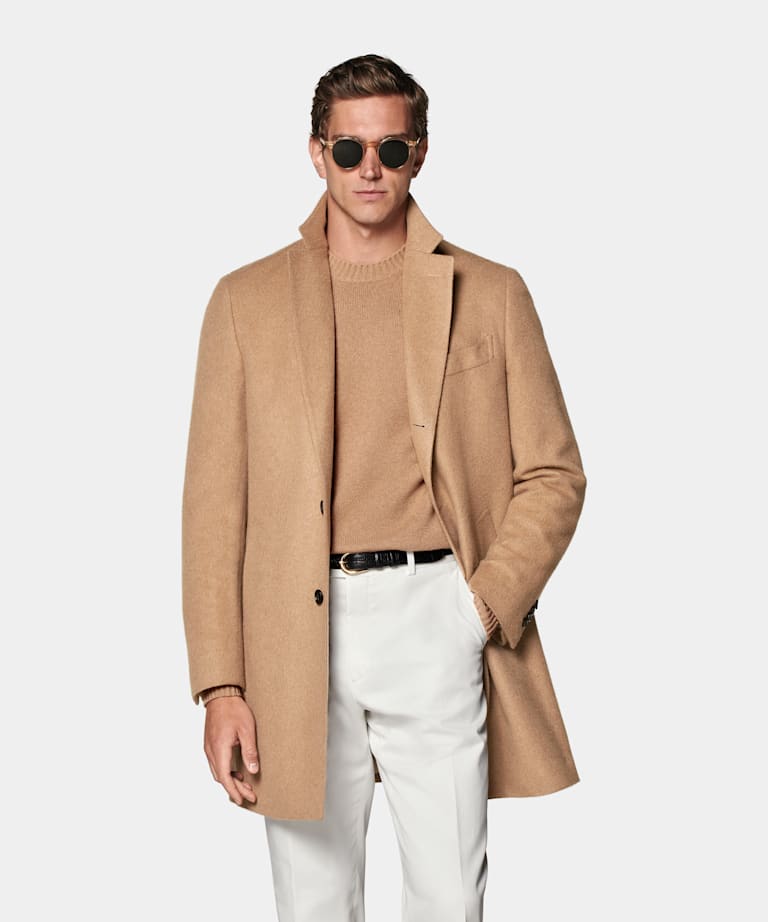 Manteau marron moyen