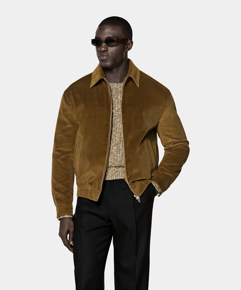 Mid Yellow Bomber Jacket