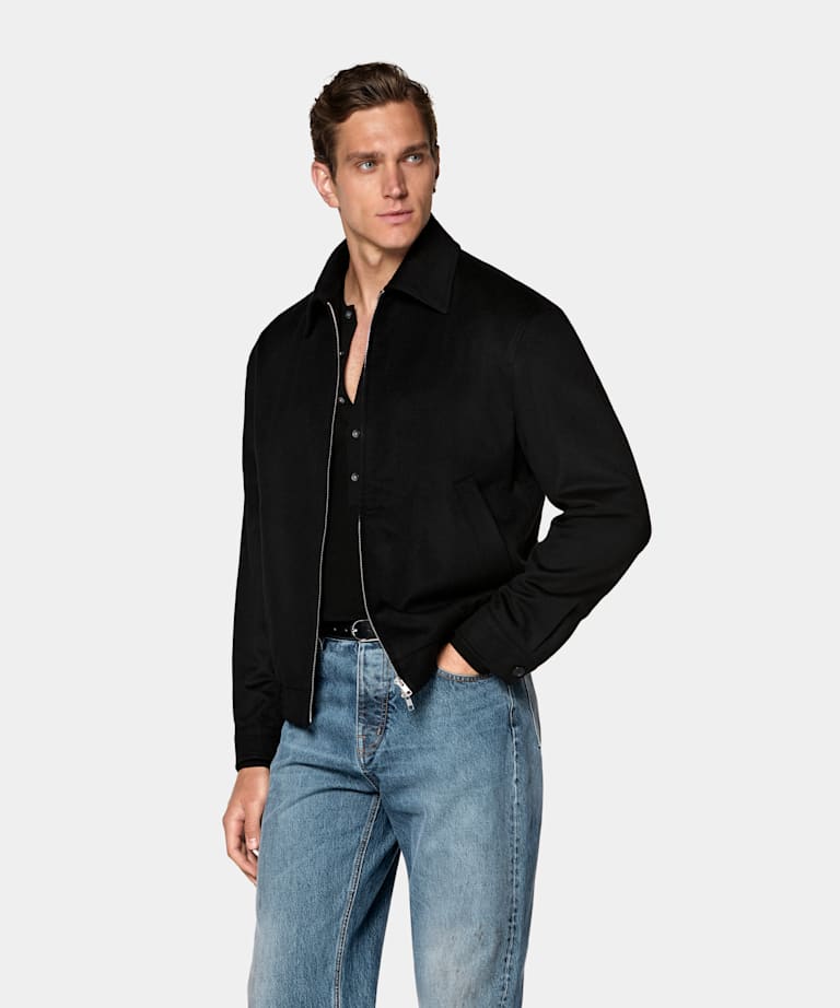 Black Bomber Jacket
