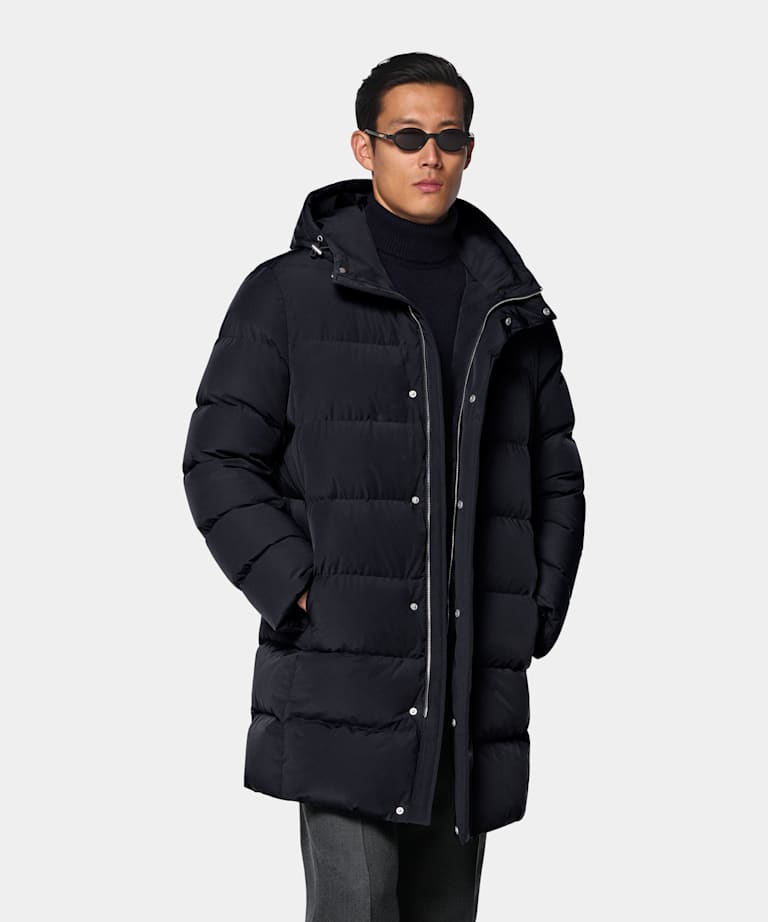 Navy Puffer Jacket
