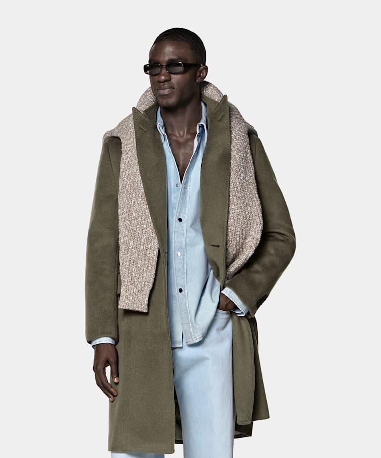 Mid Green Overcoat