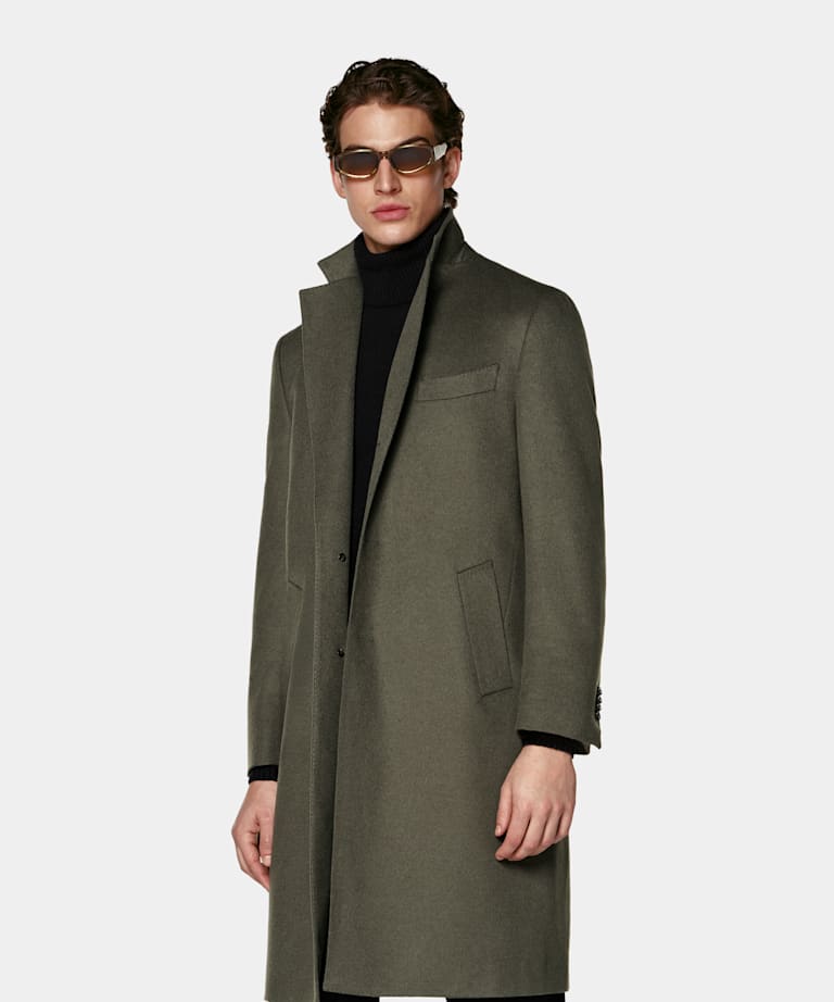 Mid Green Overcoat