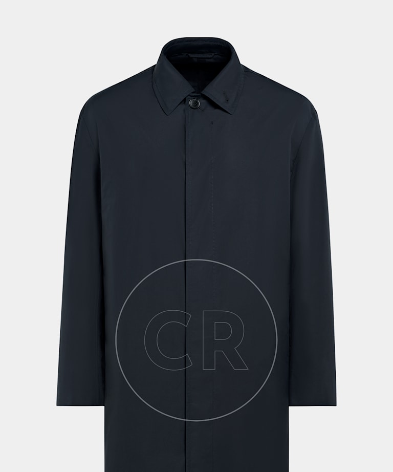SUITSUPPLY Tessuto tecnico impermeabile - Lanificio Ermenegildo Zegna, Italia Cappotto navy