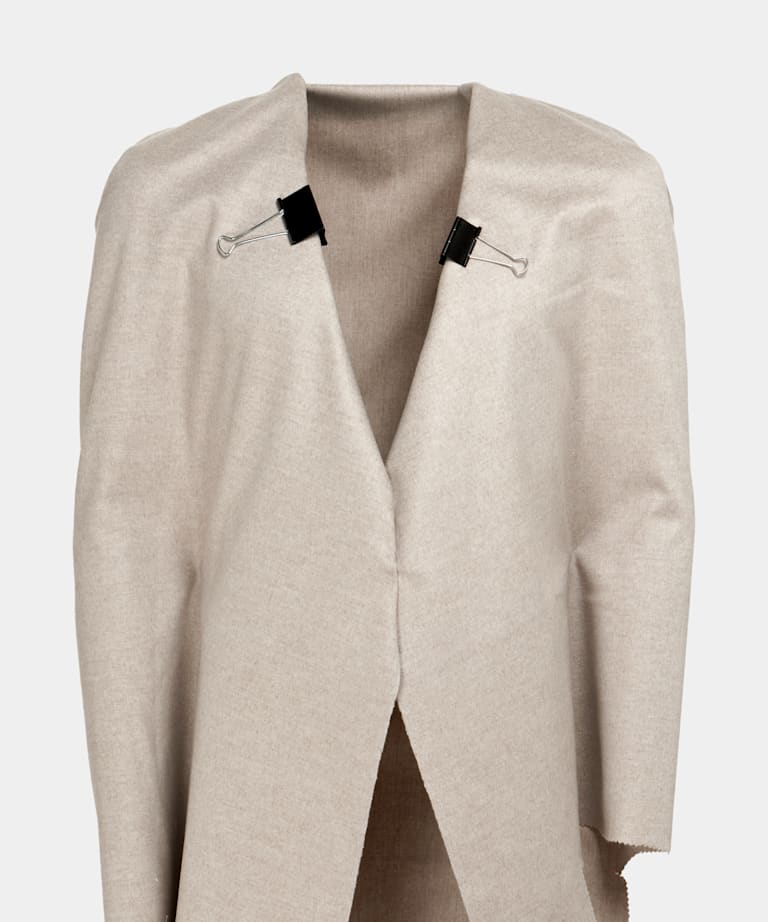 SUITSUPPLY Pura lana Soprabito sabbia