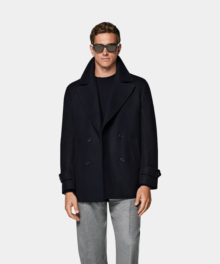 SUITSUPPLY Pure Schurwolle Peacoat navy
