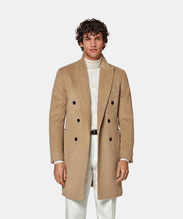 SUITSUPPLY Pure Camel by Corrado, Italy Mid Brown Overcoat