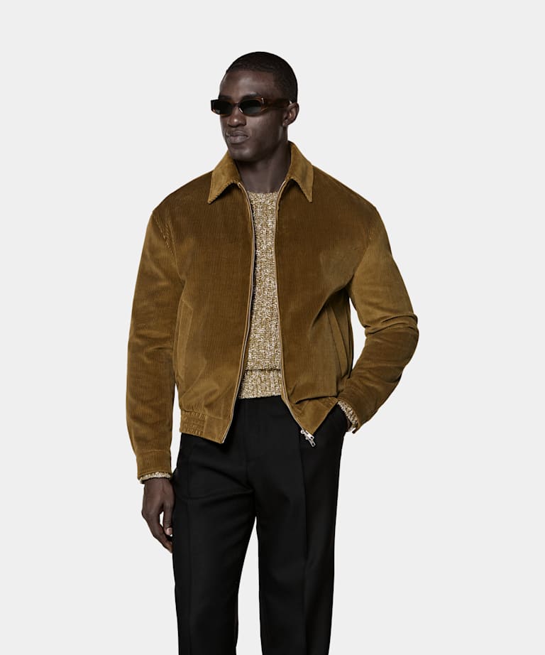 SUITSUPPLY Pure Cotton von Pontoglio, Italien Mid Yellow Bomber Jacket
