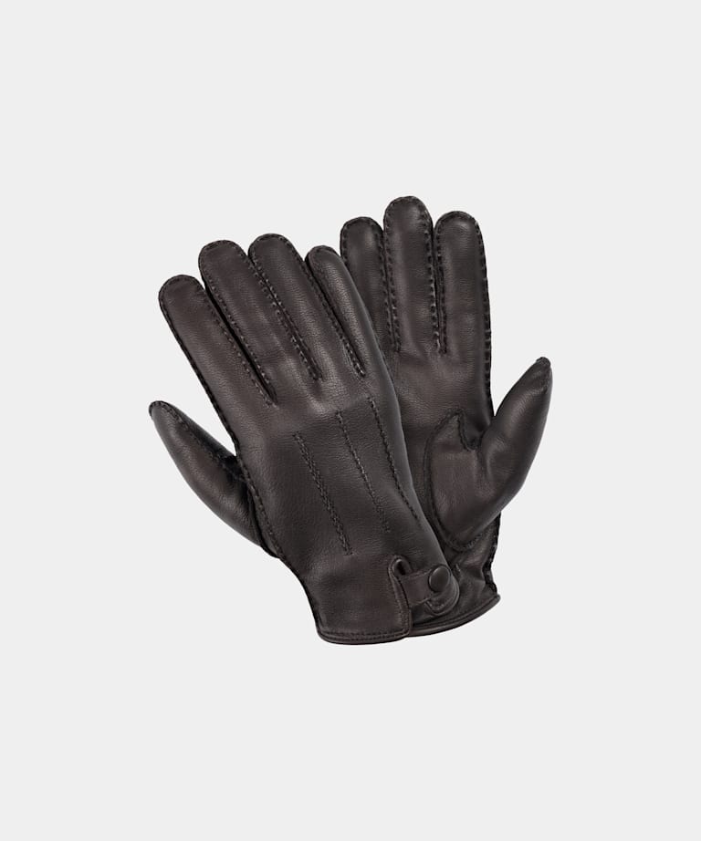 Gants marron