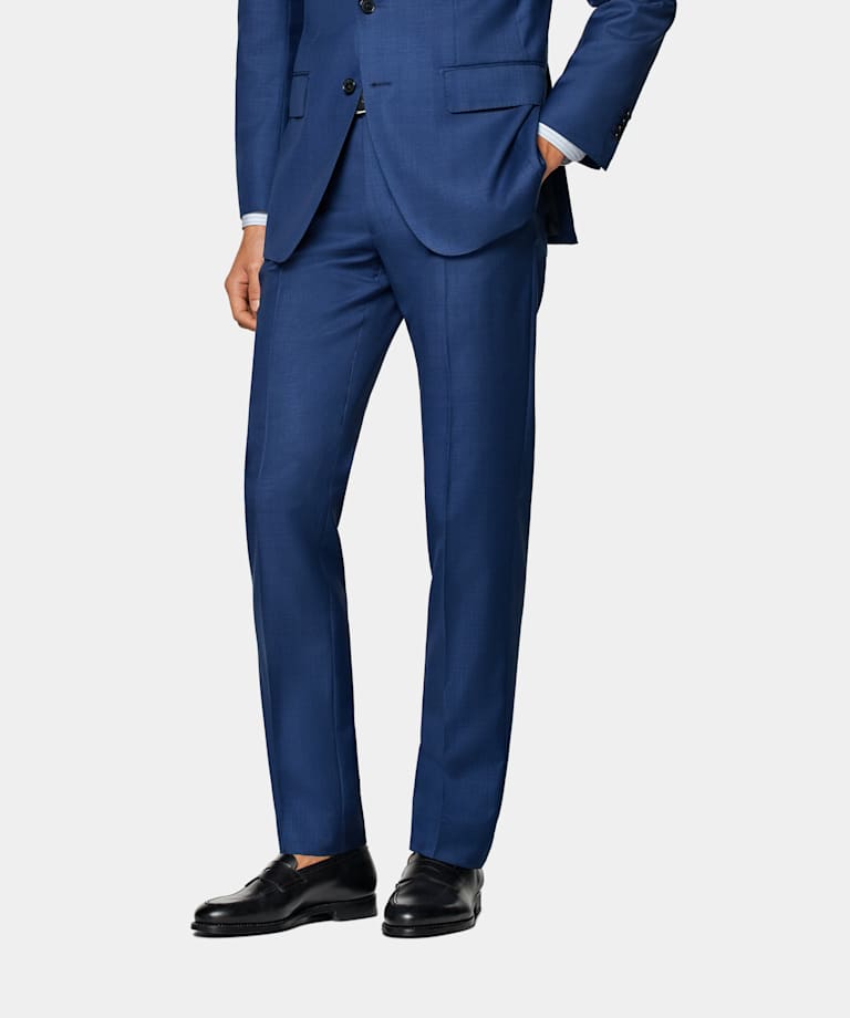 Mid Blue Brescia Suit Pants