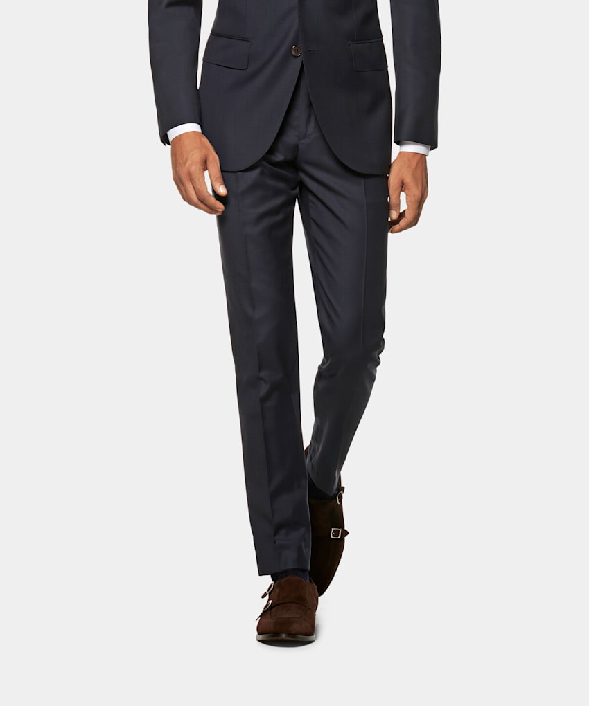 Navy Brescia Trousers | Pure Wool S110's | Suitsupply Online Store