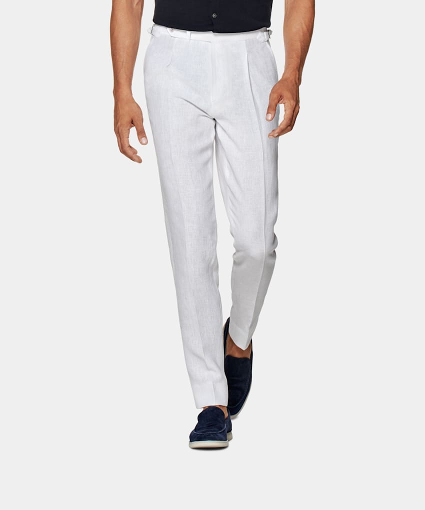 Pantalon Custom Made blanc cassé