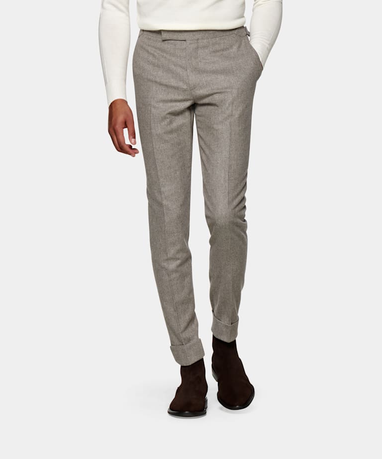 Mid Green Soho Trousers | Pure Linen | Suitsupply Online Store