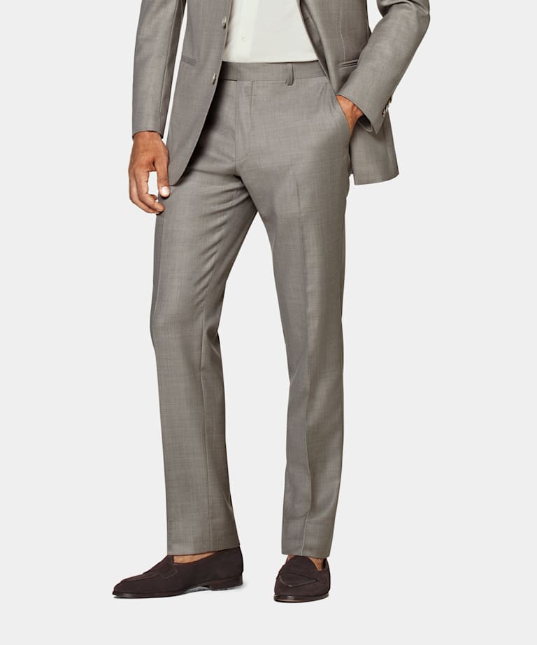 SUITSUPPLY Pure S110's Wool by Vitale Barberis Canonico, Italy Sand Milano Trousers