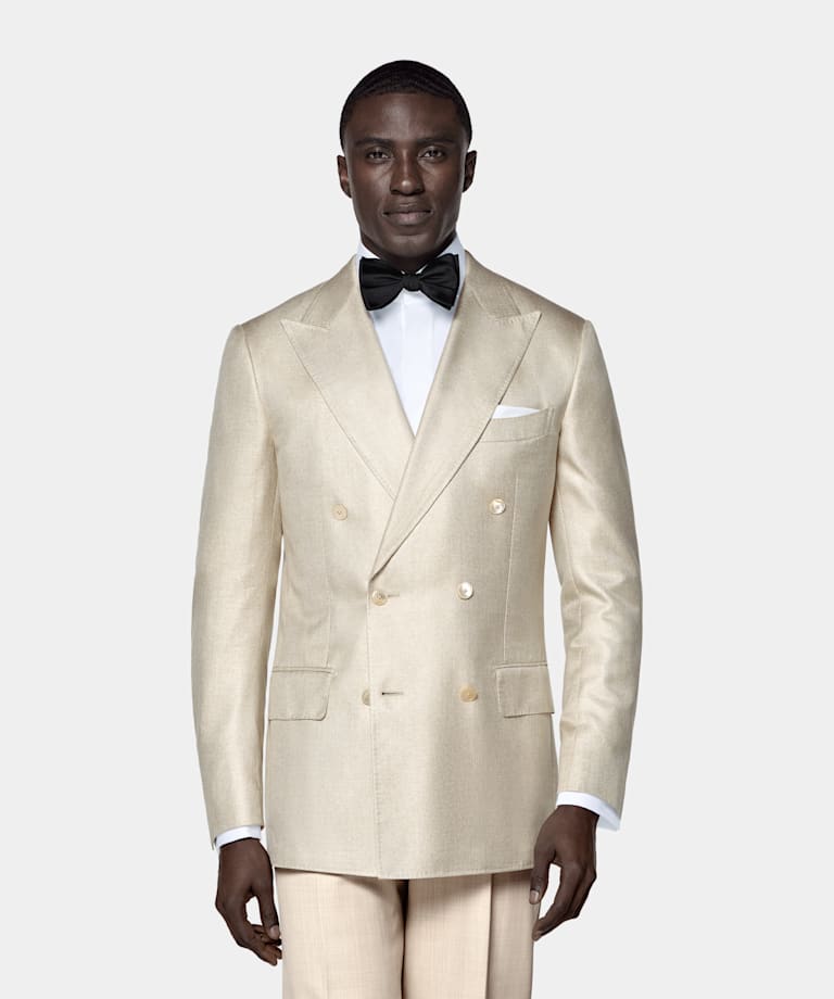 Light Brown Tailored Fit Milano Dinner Jacket
