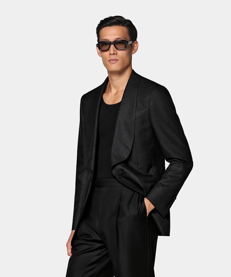 Giacca da sera Milano nera tailored fit