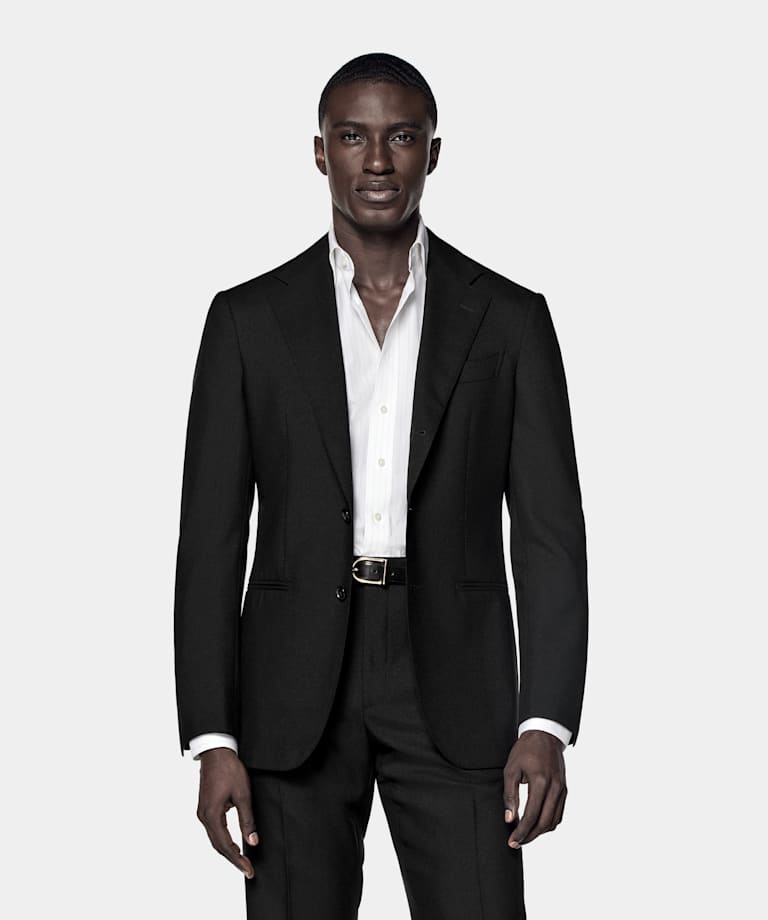 Black Tailored Fit Havana Suit