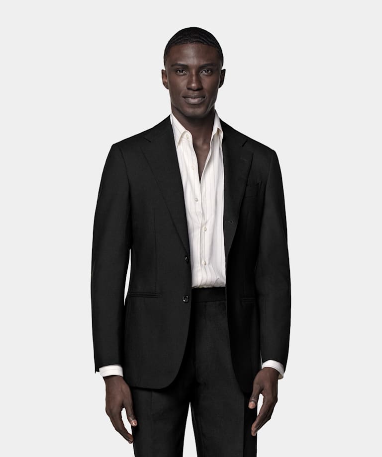 Black Tailored Fit Havana Suit