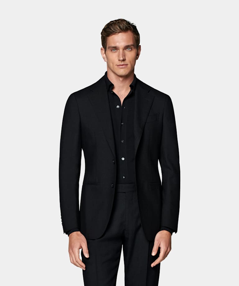  Black Tailored Fit Havana Suit