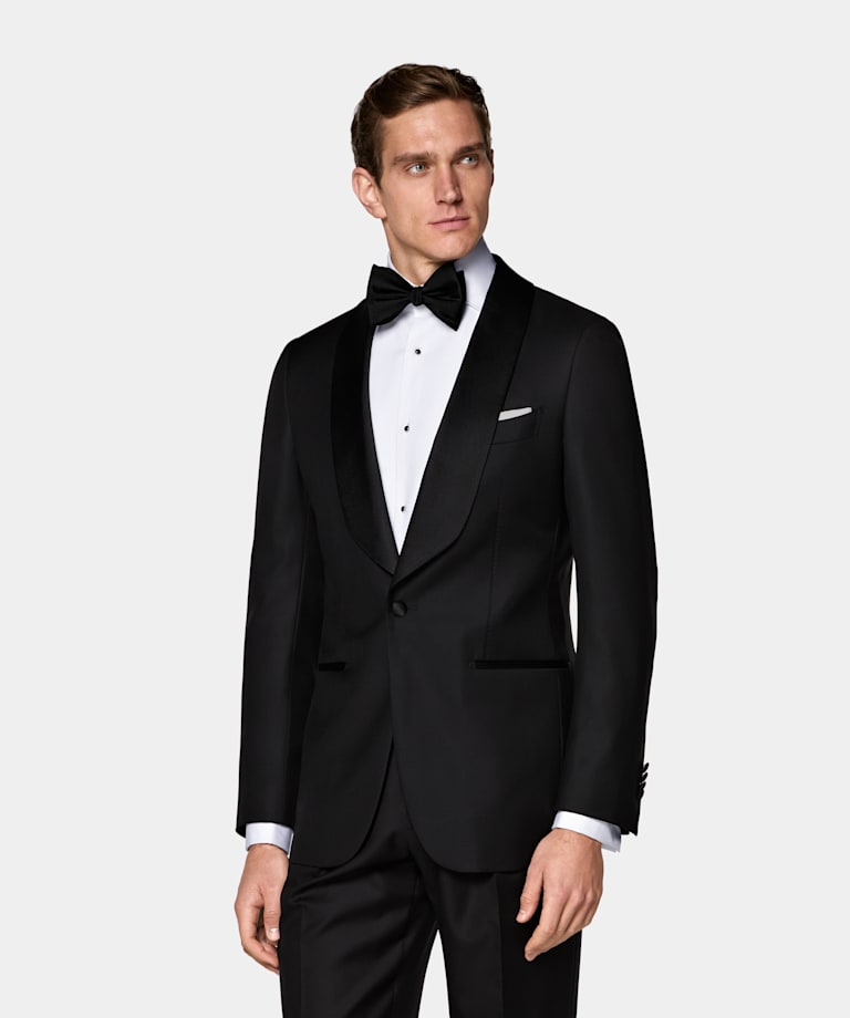 Black Tailored Fit Havana Tuxedo