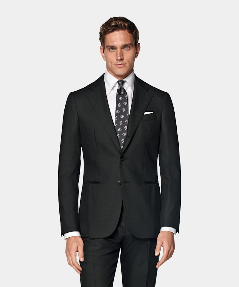 Costume Havana coupe Tailored vert foncé