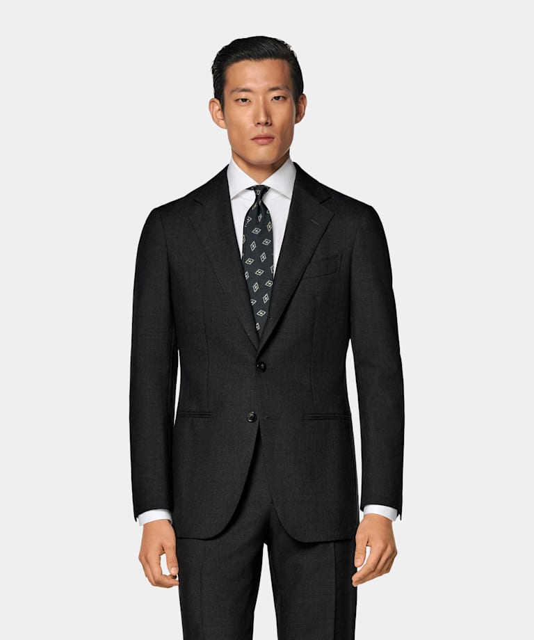 Havana Anzug dunkelgrau Tailored Fit