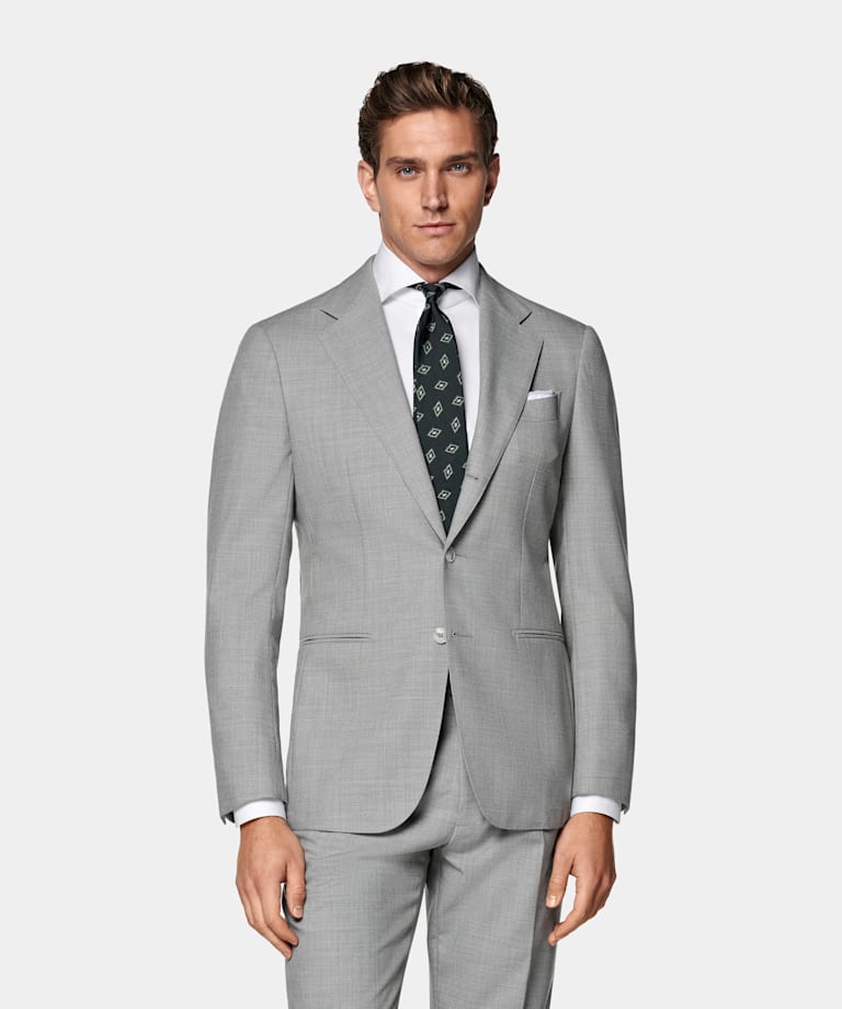Havana Anzug hellgrau Tailored Fit